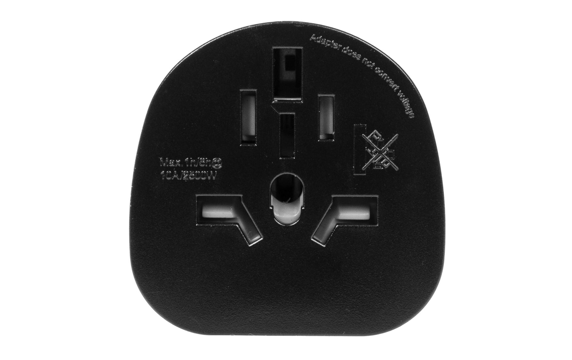 Furber. Furber – Reiseadapter – von Italien nach Schweiz – geerdet, 10 A, 2500 W – schwarz