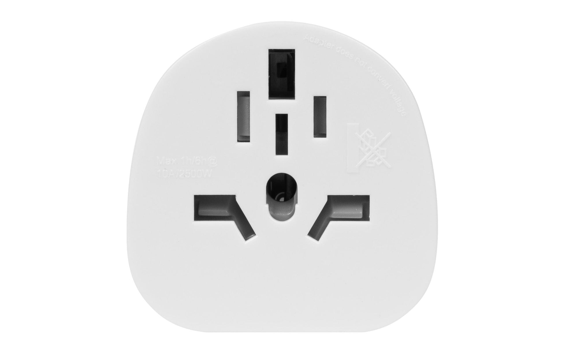 Furber. Reiseadapter – USA zu Schweiz – 10 A/2500 W, 3-polig – weiss