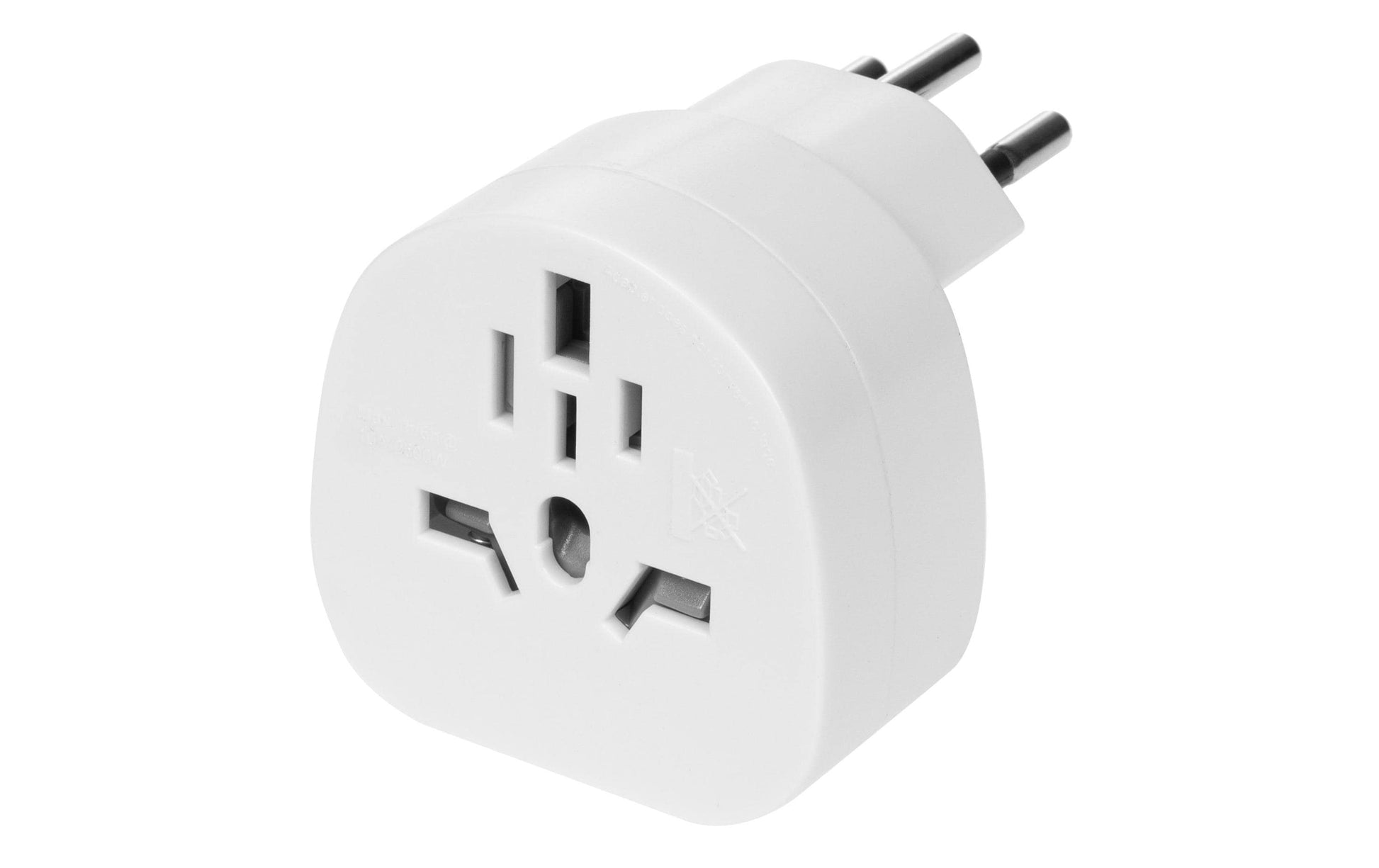 Furber. Reiseadapter – USA zu Schweiz – 10 A/2500 W, 3-polig – weiss