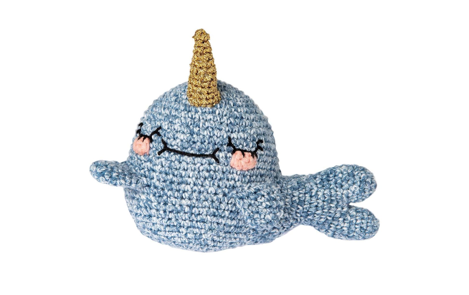 Rico Design Creative Ricorumi Häkelset Mehrfarbig – Narwal, 25 g, 57,5 m, 100% Baumwolle