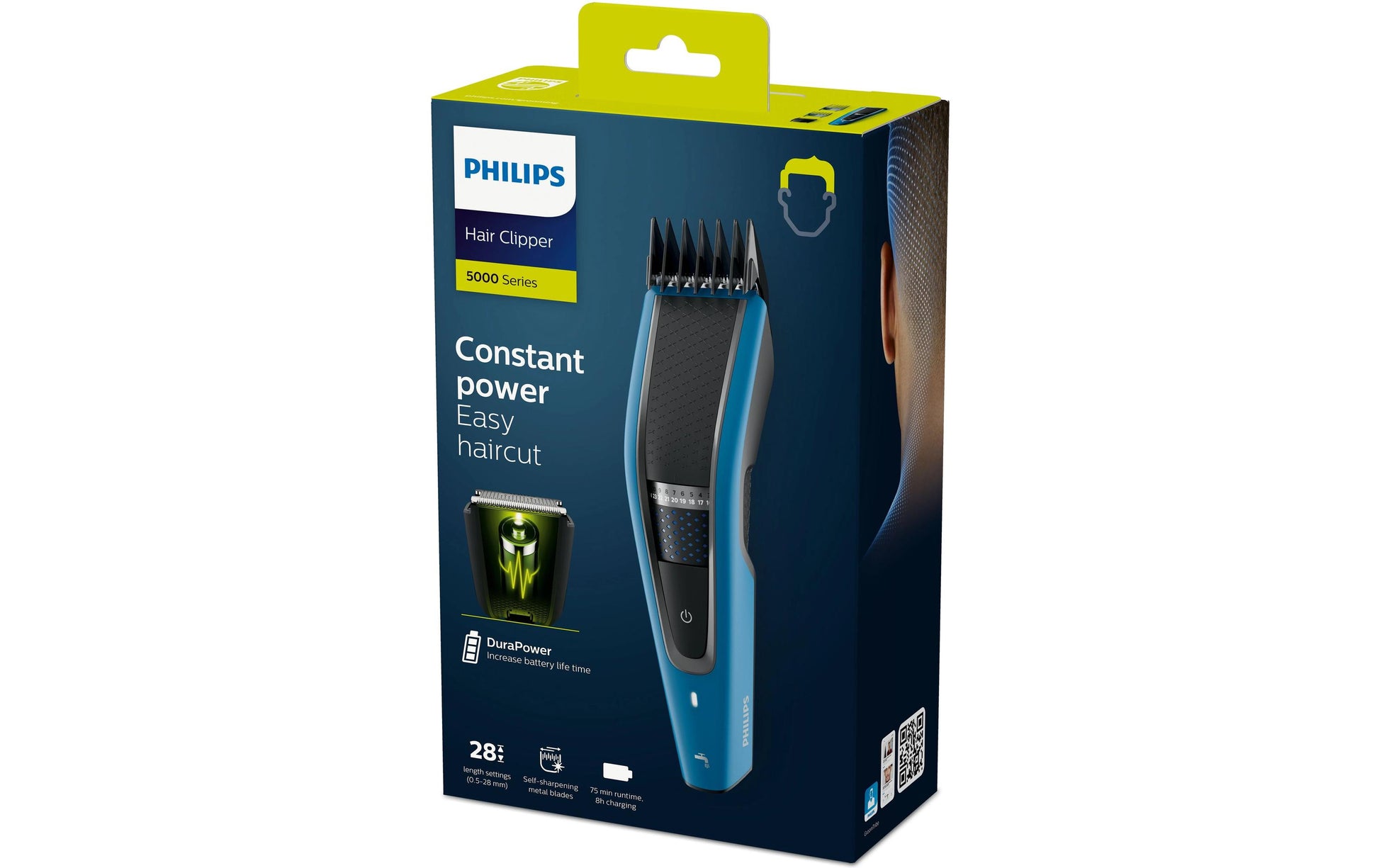 Philips Haarschneider 5000 HC5612/15 – 28 Schnittstufen, 0,5–28 mm – Schwarz/Blau