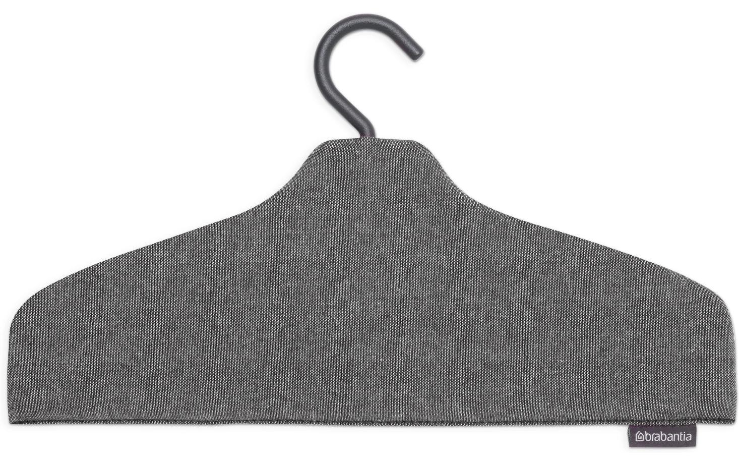 Brabantia Dampfkleiderbügel – Stoff – Schwarz – 415 × 225 × 15 mm
