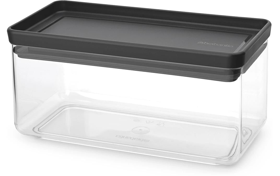 Brabantia Tasty+ – Vorratsdose 1,5 l, 22,1 × 11,1 × 10,6 cm, Kunststoff, Transparent