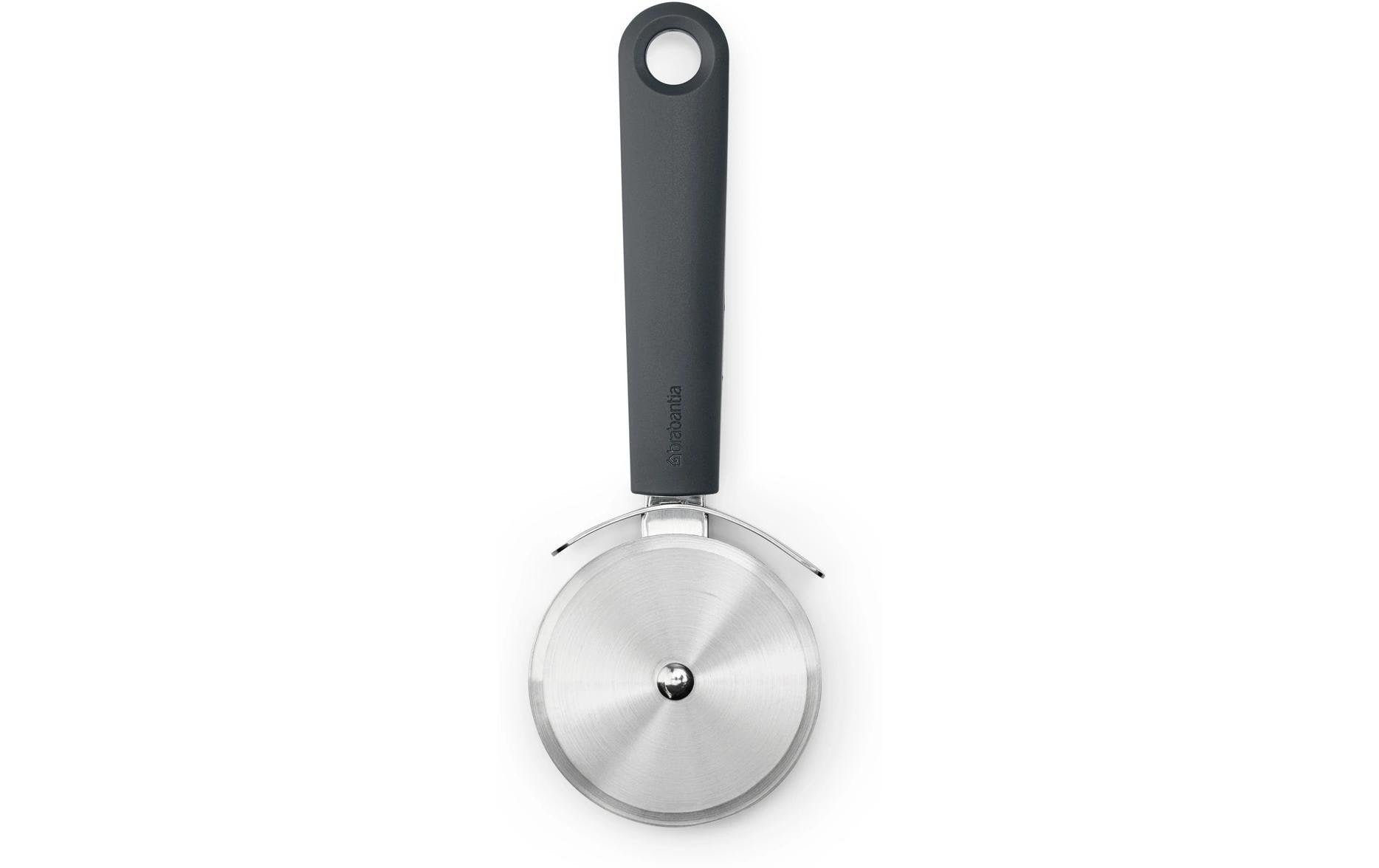 Brabantia Pizzaschneider 6,7 × 2,5 × 19 cm, Edelstahl/Polypropylen (PP), Dunkelgrau