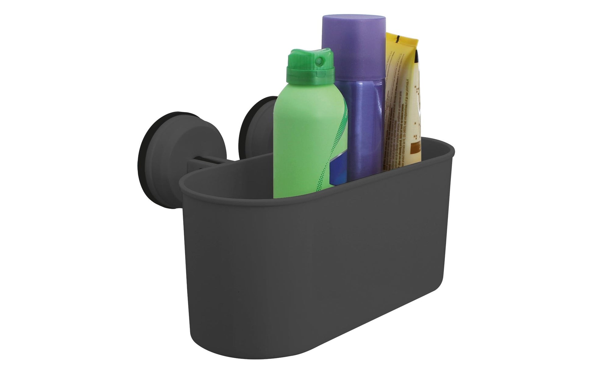 Eurotrail Utensilienhalter (wandmontiert) 26 × 10,8 × 11,9 cm, ABS, Anthrazit, mit Saugnapf