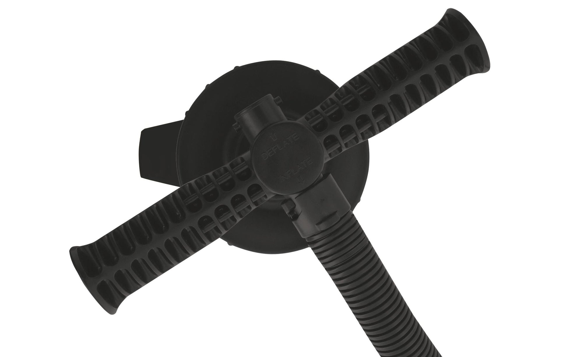 Eurotrail Doppelhubpumpe 2 l Boden-Luftpumpe – Höhe 470 mm, 4 Ventiladapter – für Schlauchboote