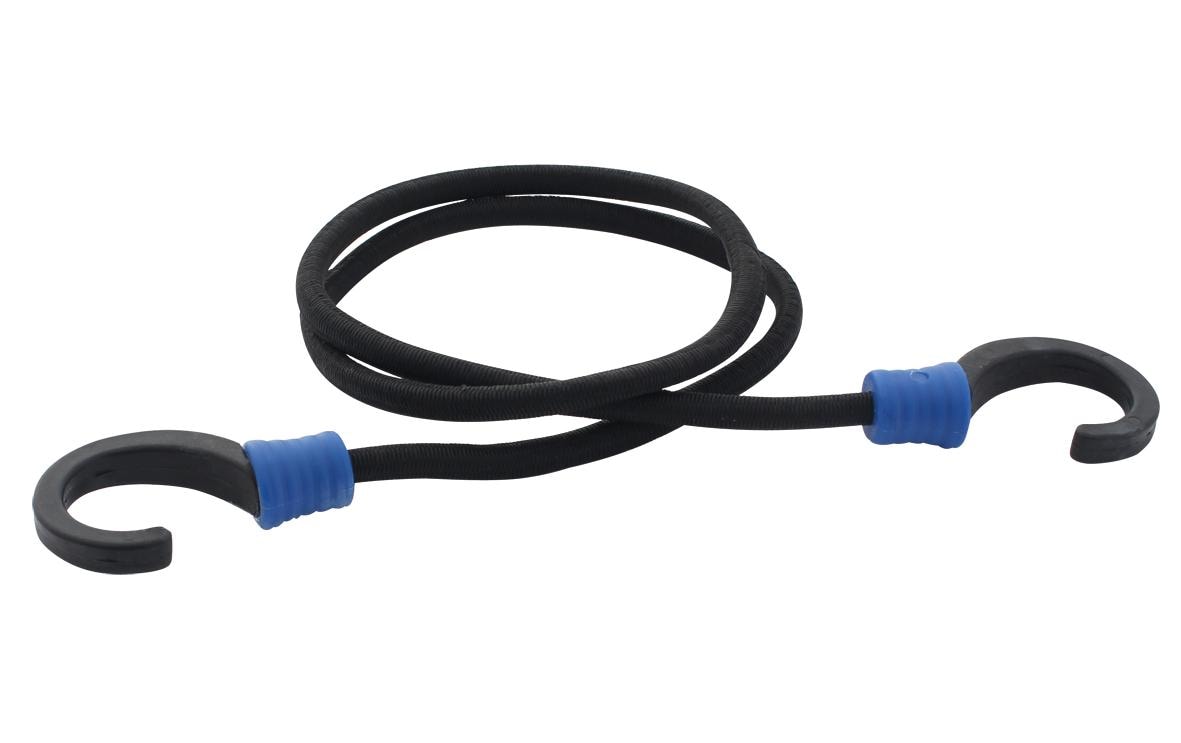 Eurotrail Kordel Gummi, schwarz Ø 8 mm × 0,8 m, 2 Stk., für Auto