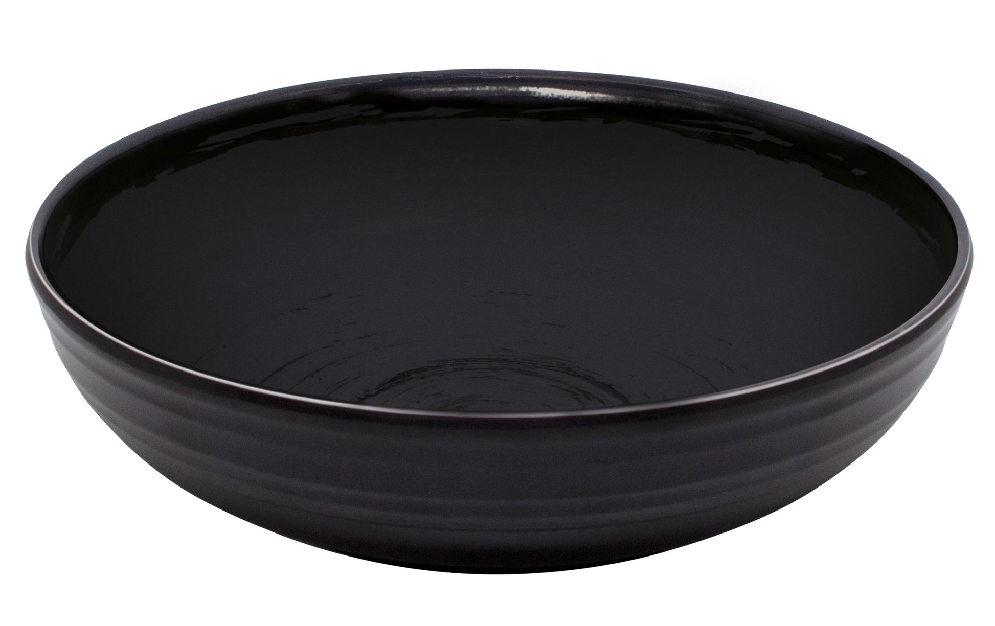 Eurotrail Isla Antirutsch Geschirrset – 16-teiliges Set, Ø 27 cm, Melamin, Schwarz/Natur