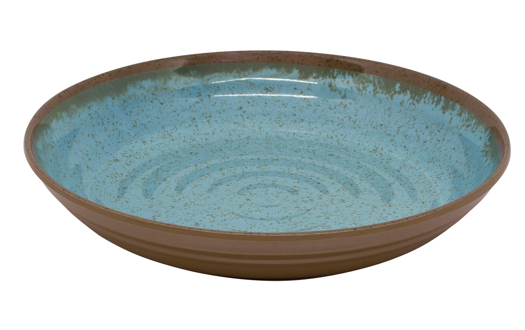 Eurotrail Ocean Melamin Geschirrset – 16-teiliges Set, Speiseteller Ø 27 cm, Melamin