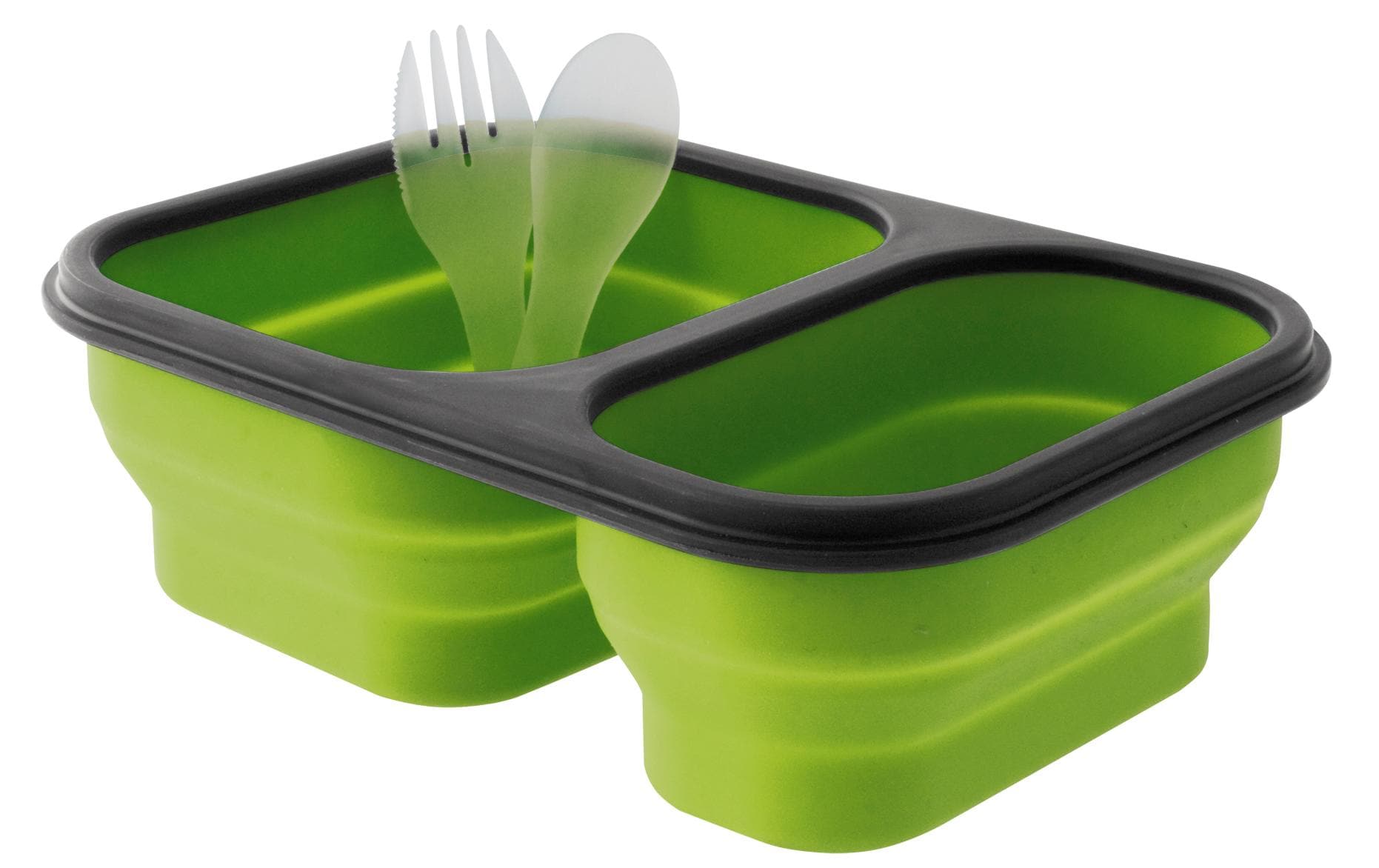 Eurotrail Lunchbox 2 l, 21 × 15 × 7 cm, Silikon, Grün