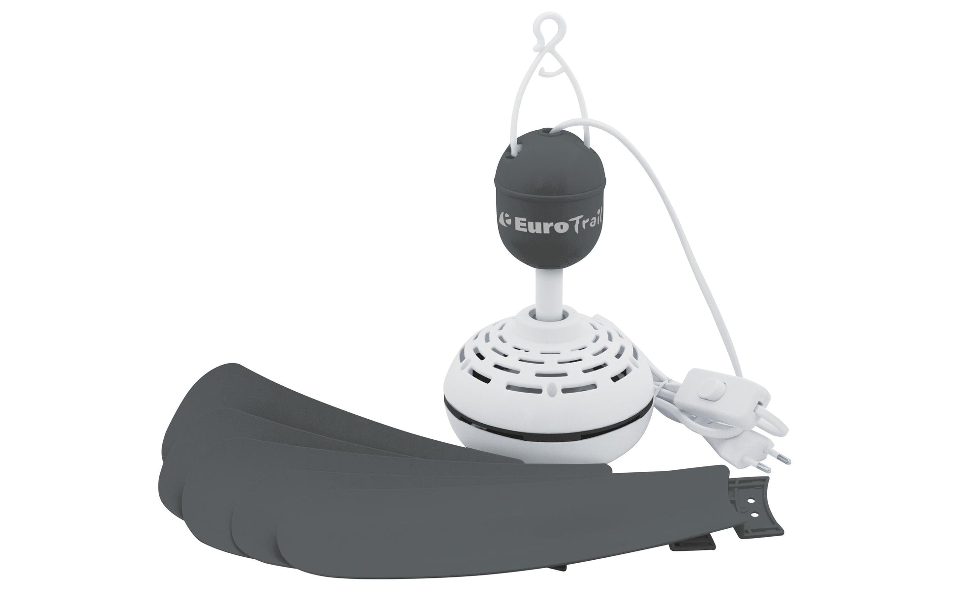 Eurotrail Deckenventilator ETLT1411 – 60 cm, 10 W, ABS/PP, Schwarz