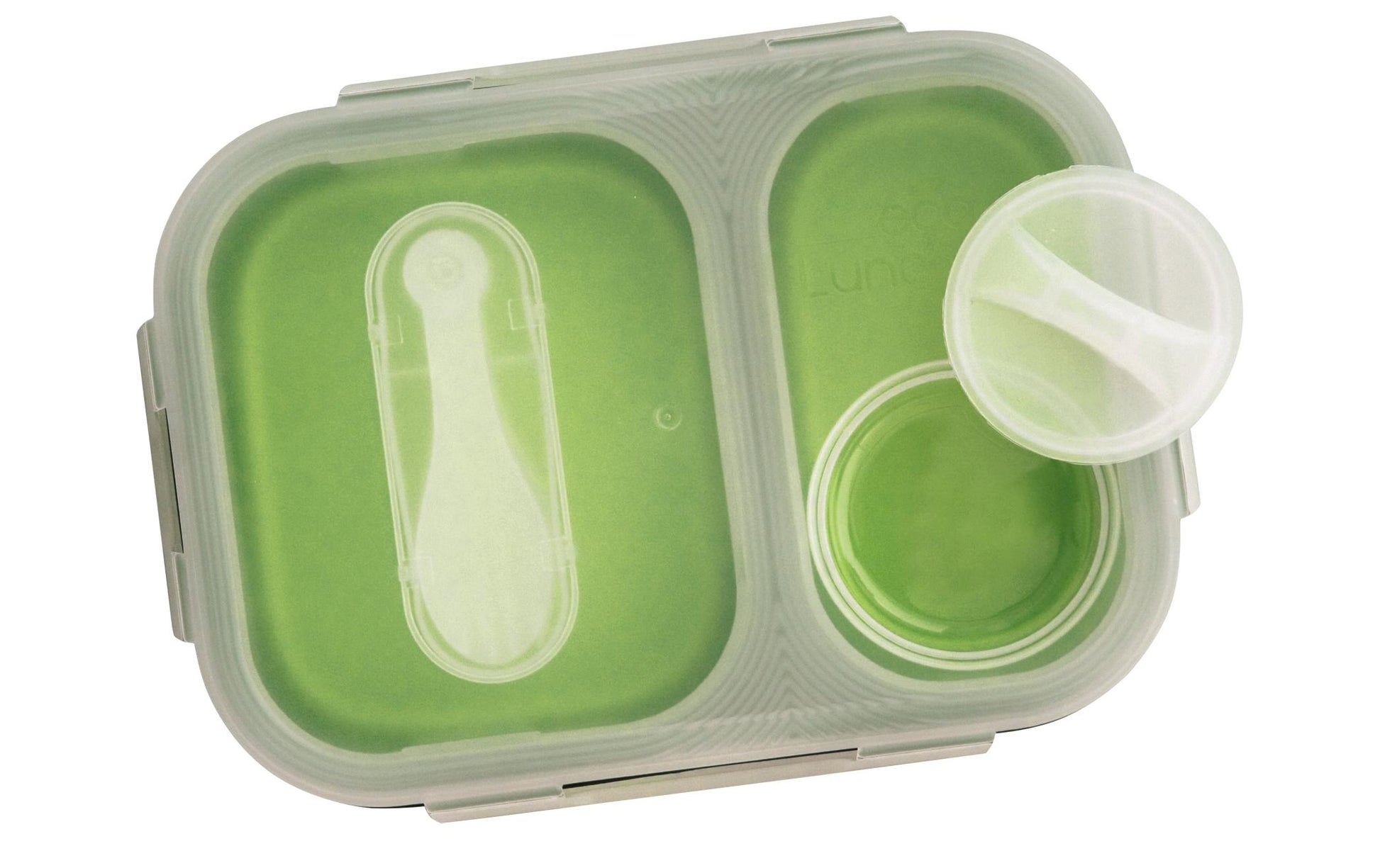 Eurotrail Lunchbox 2 l, 21 × 15 × 7 cm, Silikon, Grün