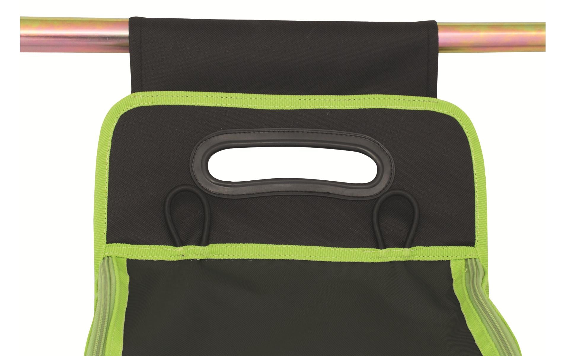 Eurotrail Utensilientasche Oxford S – 5 Fächer, 28×80 cm – Schwarz/Grün – Polyester