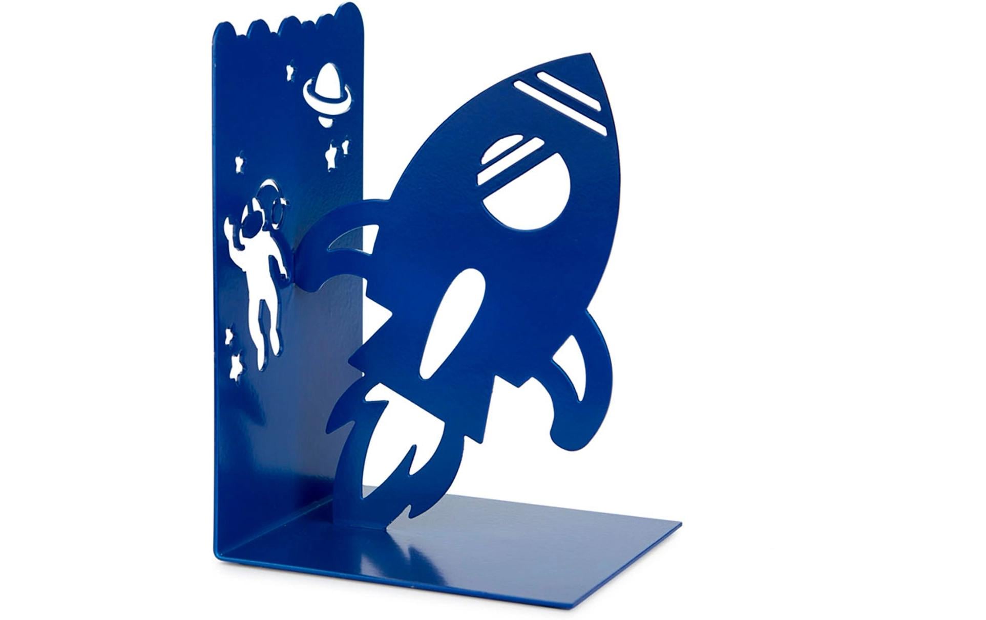 Trendform Buchstützen – blau, Metall, B 110 × H 100 × T 160 mm, 4er-Set