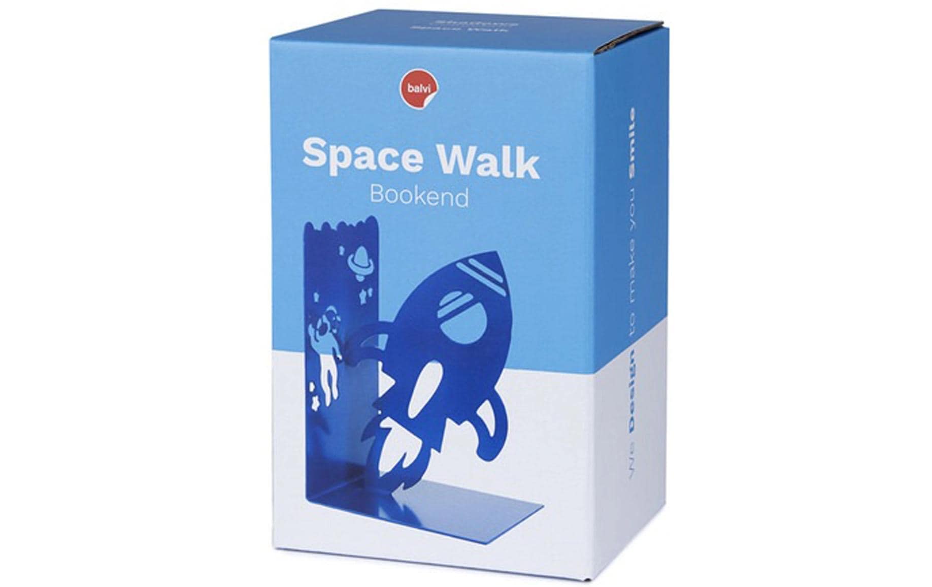 Trendform Buchstützen – blau, Metall, B 110 × H 100 × T 160 mm, 4er-Set