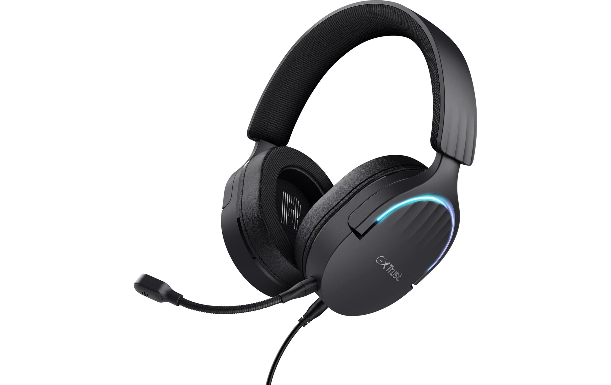 Trust GXT490 FAYZO Gaming-Headset – Over-Ear, Stereo, Kabelgebunden, USB-A, Schwarz