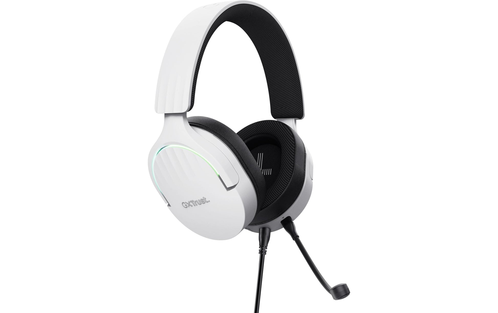 Trust GXT490 FAYZO Gaming-Headset – Over-Ear, Stereo, Verkabelt (USB-A), ANC, Weiss