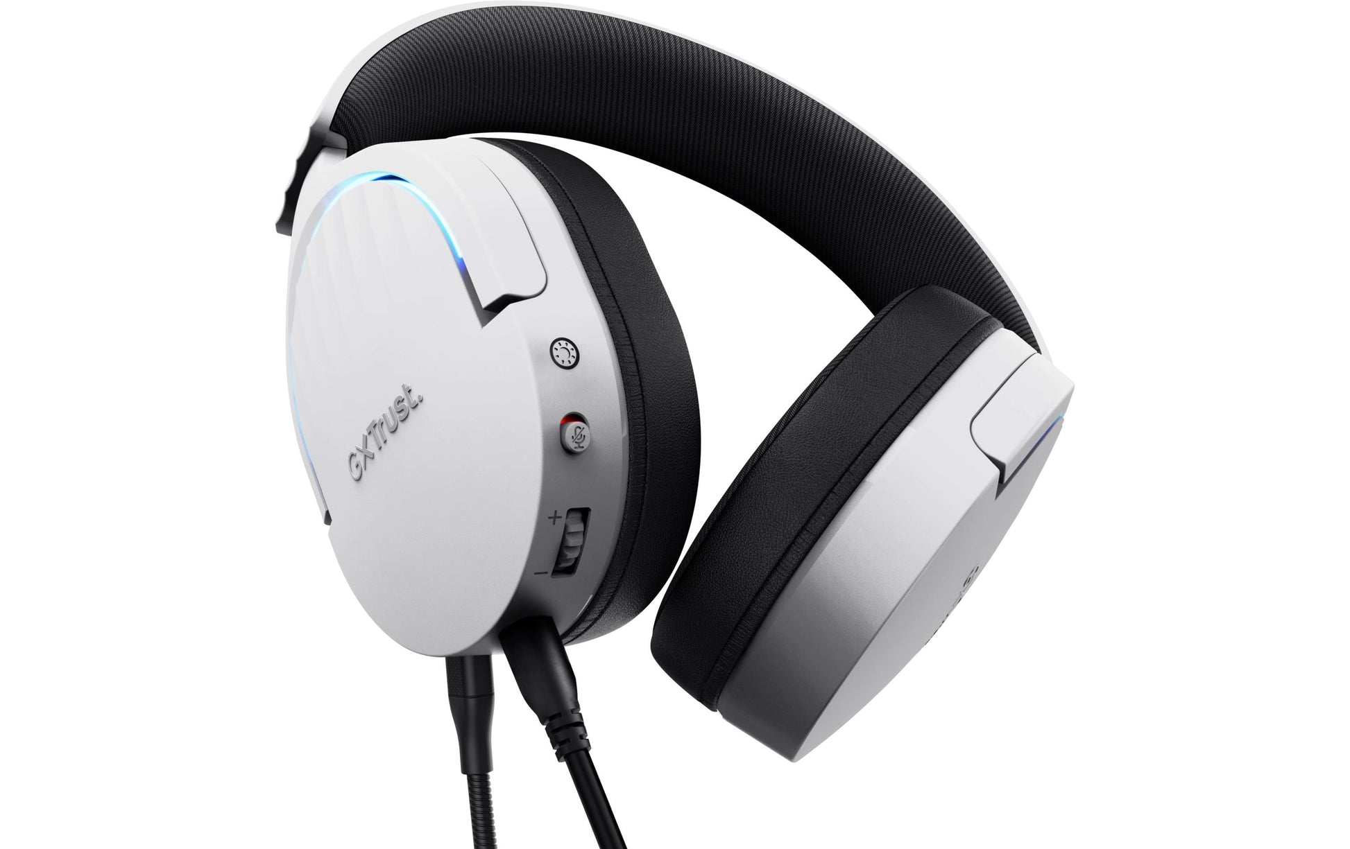 Trust GXT490 FAYZO Gaming-Headset – Over-Ear, Stereo, Verkabelt (USB-A), ANC, Weiss