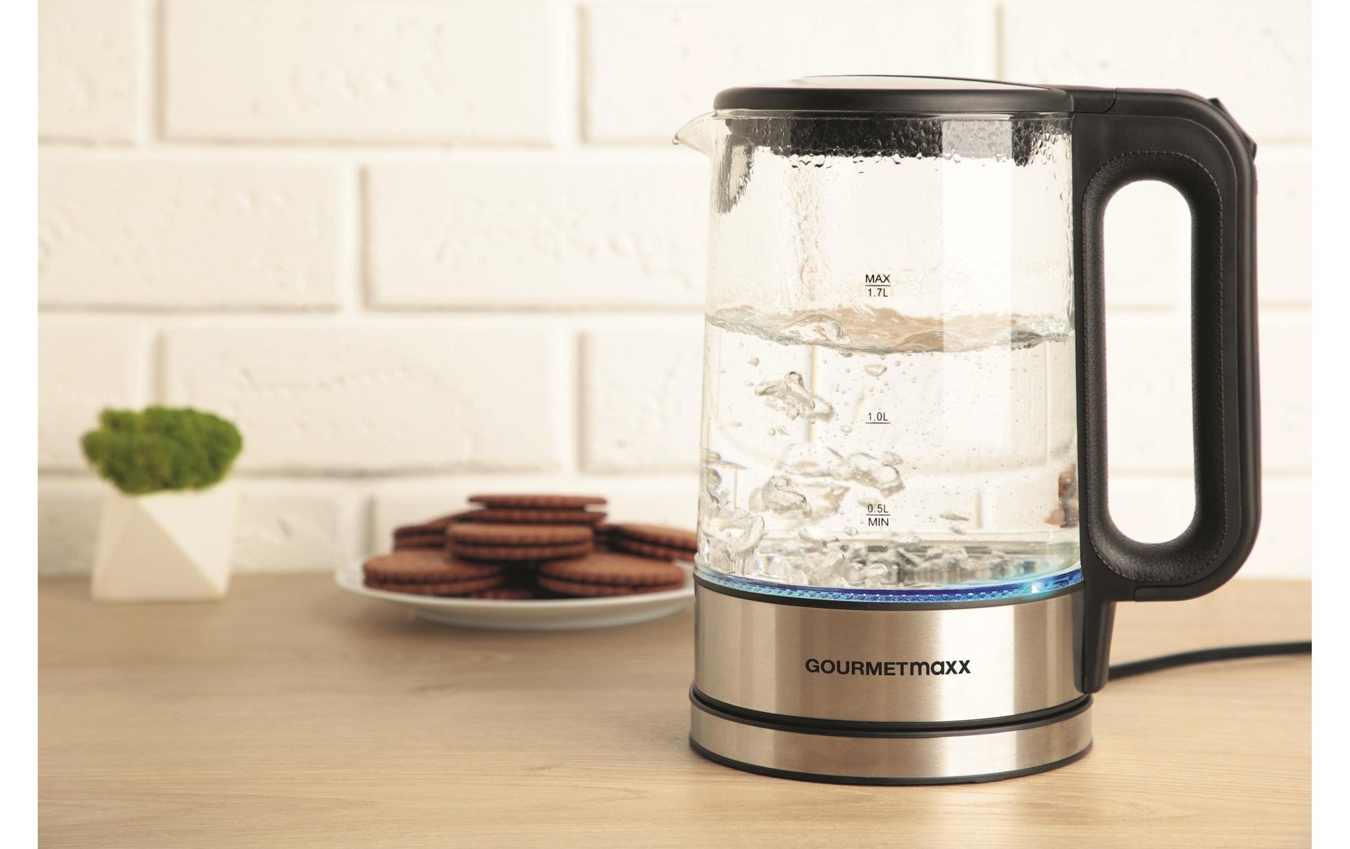 Gourmetmaxx Wasserkocher – 1,7 l, Glas