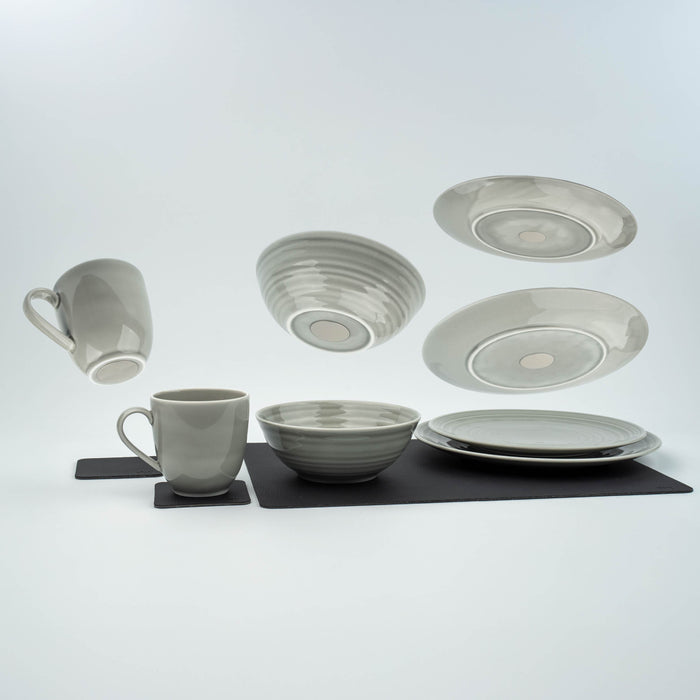 Silwy Geschirr-Set – Porzellan, beige