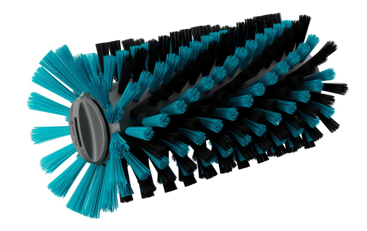 Gardena Walzenbürste – mittel, für Gardena AquaBrush, grün/grau