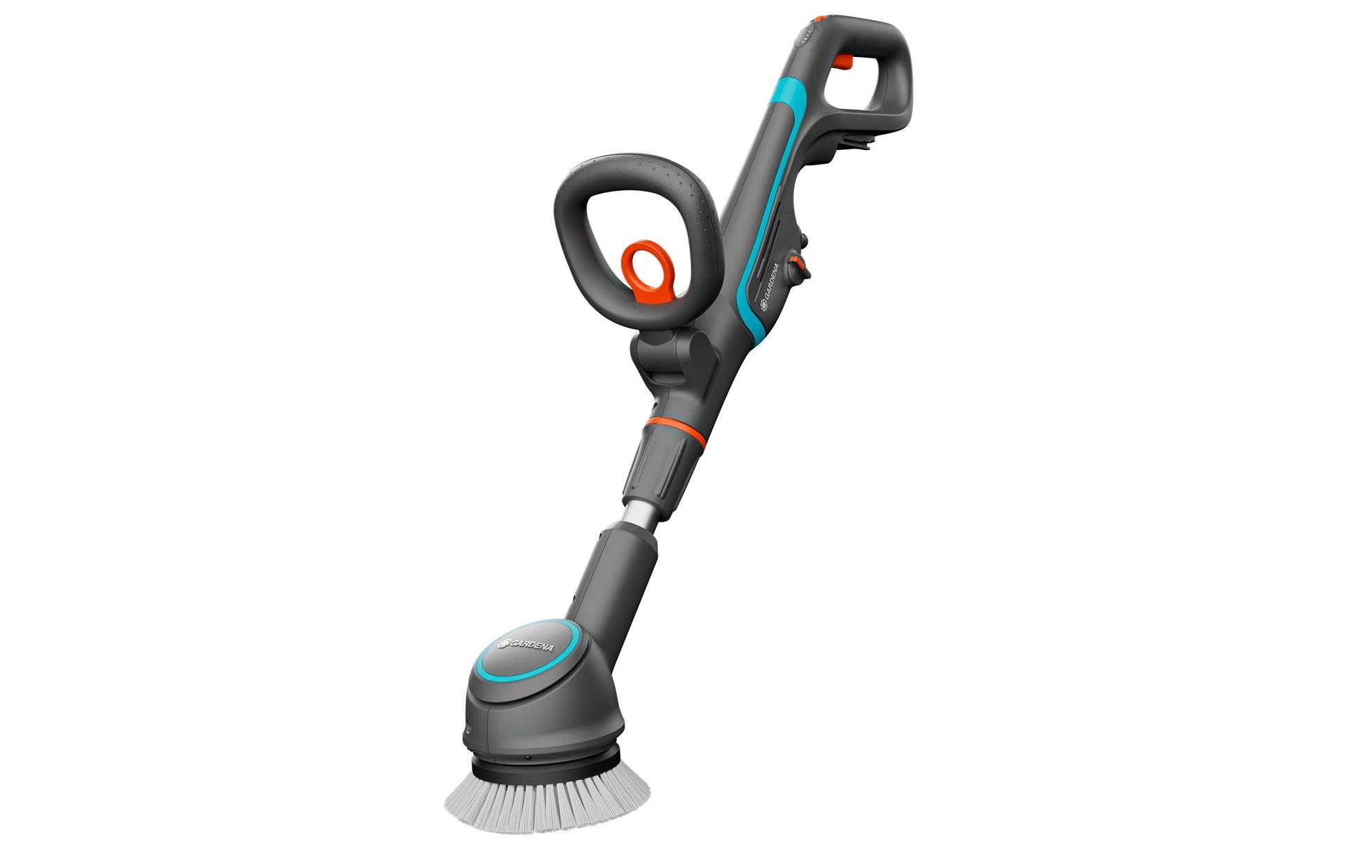 Gardena Elektrische Reinigungsbürste AquaBrush – Nylon, 1 Bürste, grün/grau/orange, 14840-55