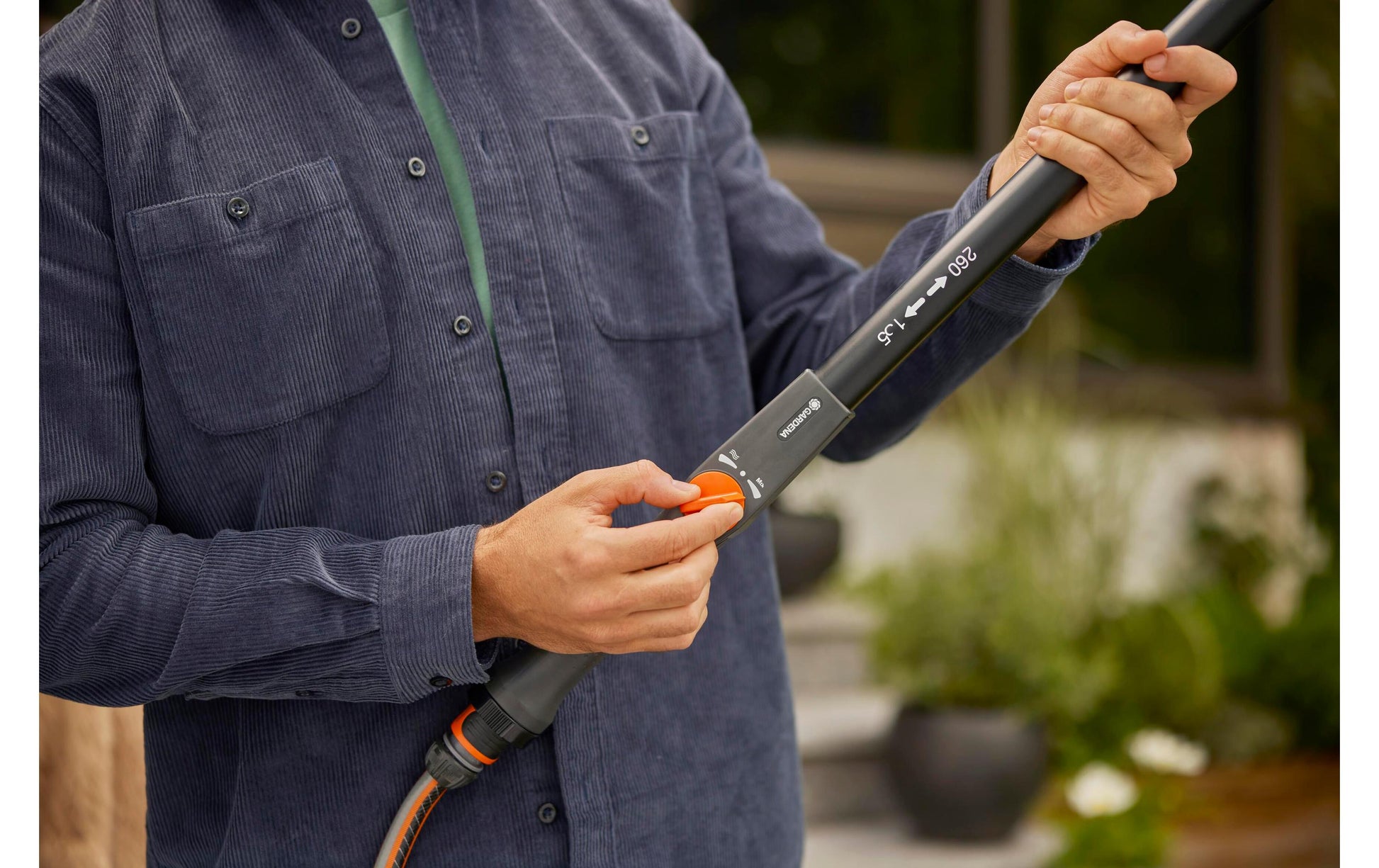 Gardena Wischerstiel Cleansystem – 155–260 cm, Aluminium