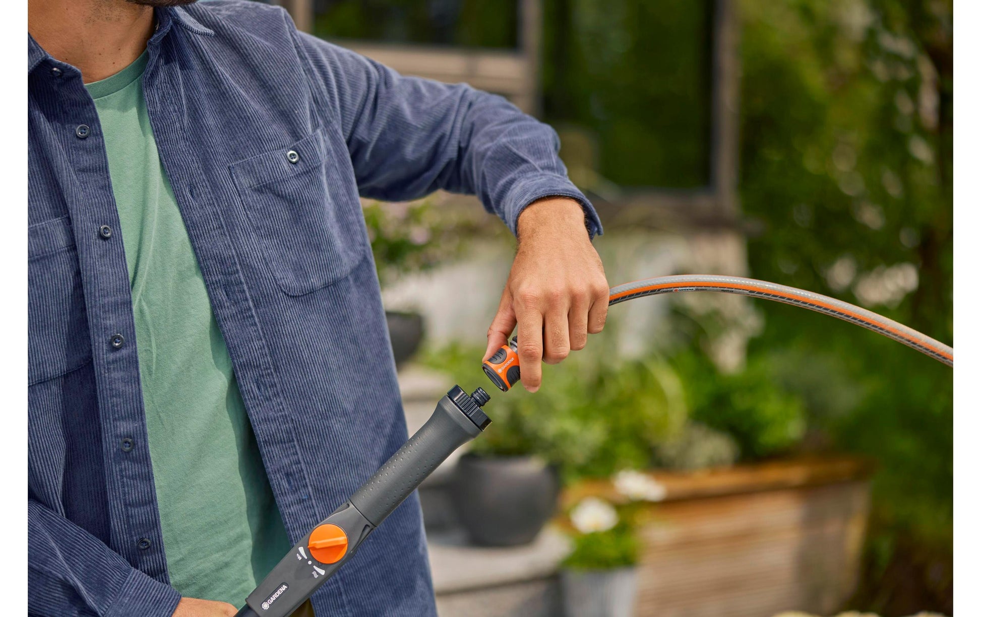 Gardena Wischerstiel Cleansystem – 155–260 cm, Aluminium