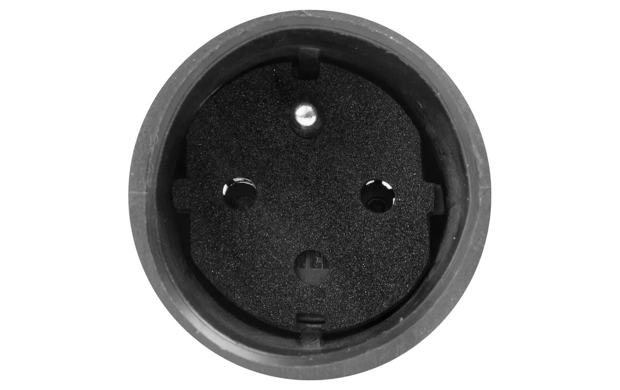 Steffen Adapterkabel, Schuko zu T12, 3-polig, IP44, 10 A 250 V – schwarz