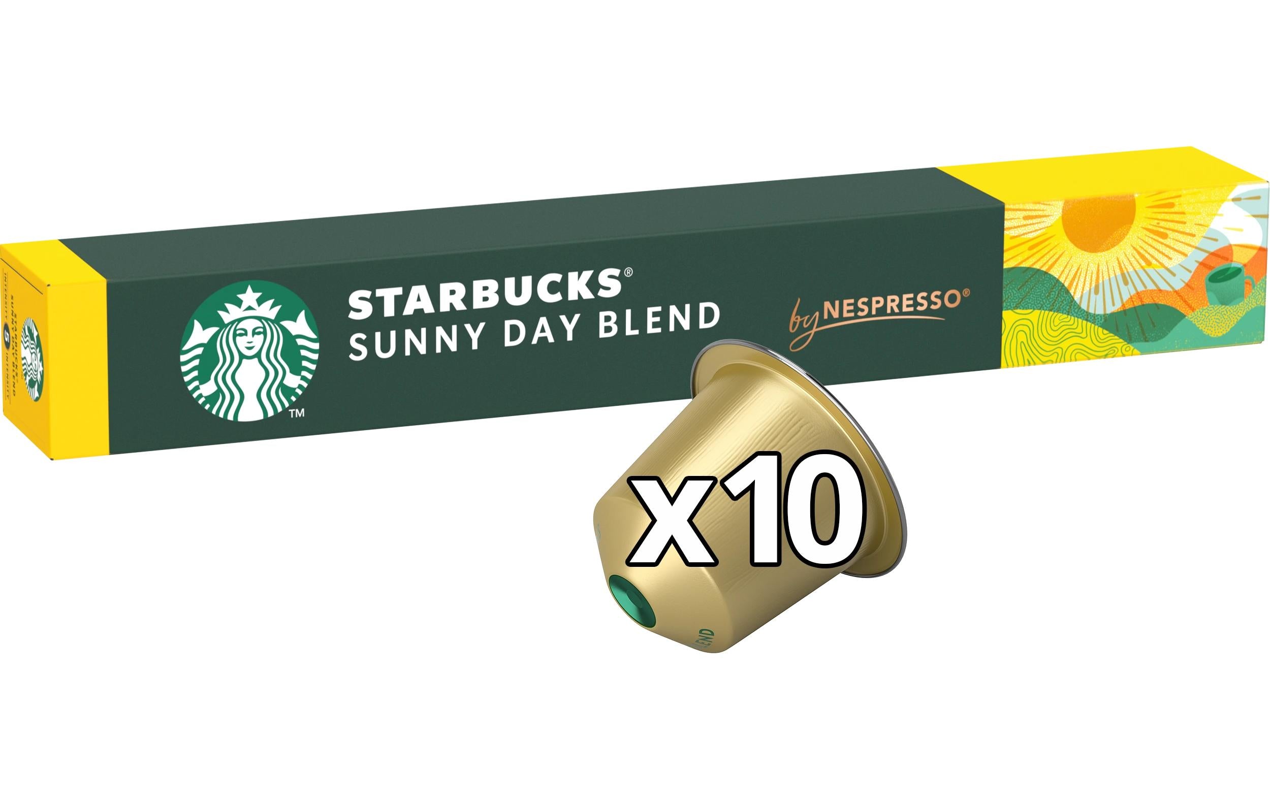 Starbucks Sunny Day Blend – Kapseln für Nespresso – Lungo, 10 Kapseln