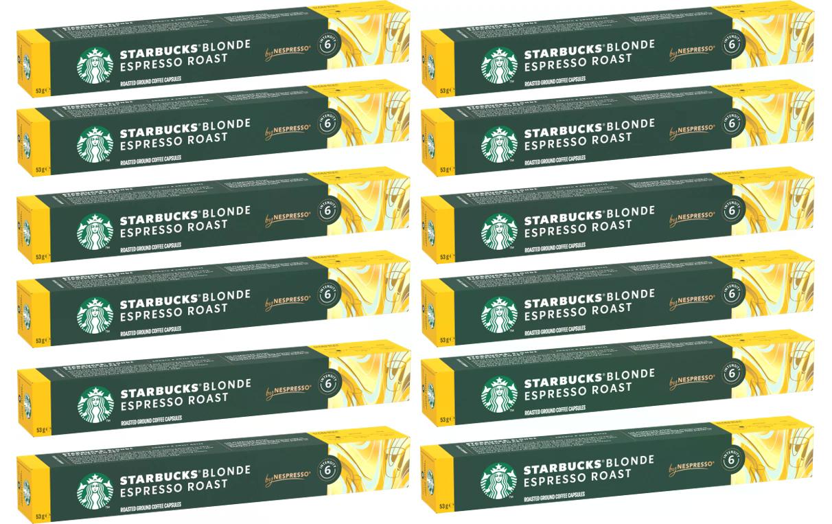 Starbucks Blonde Espresso Roast – Kapseln für Nespresso – Espresso, hell, 120 Kapseln