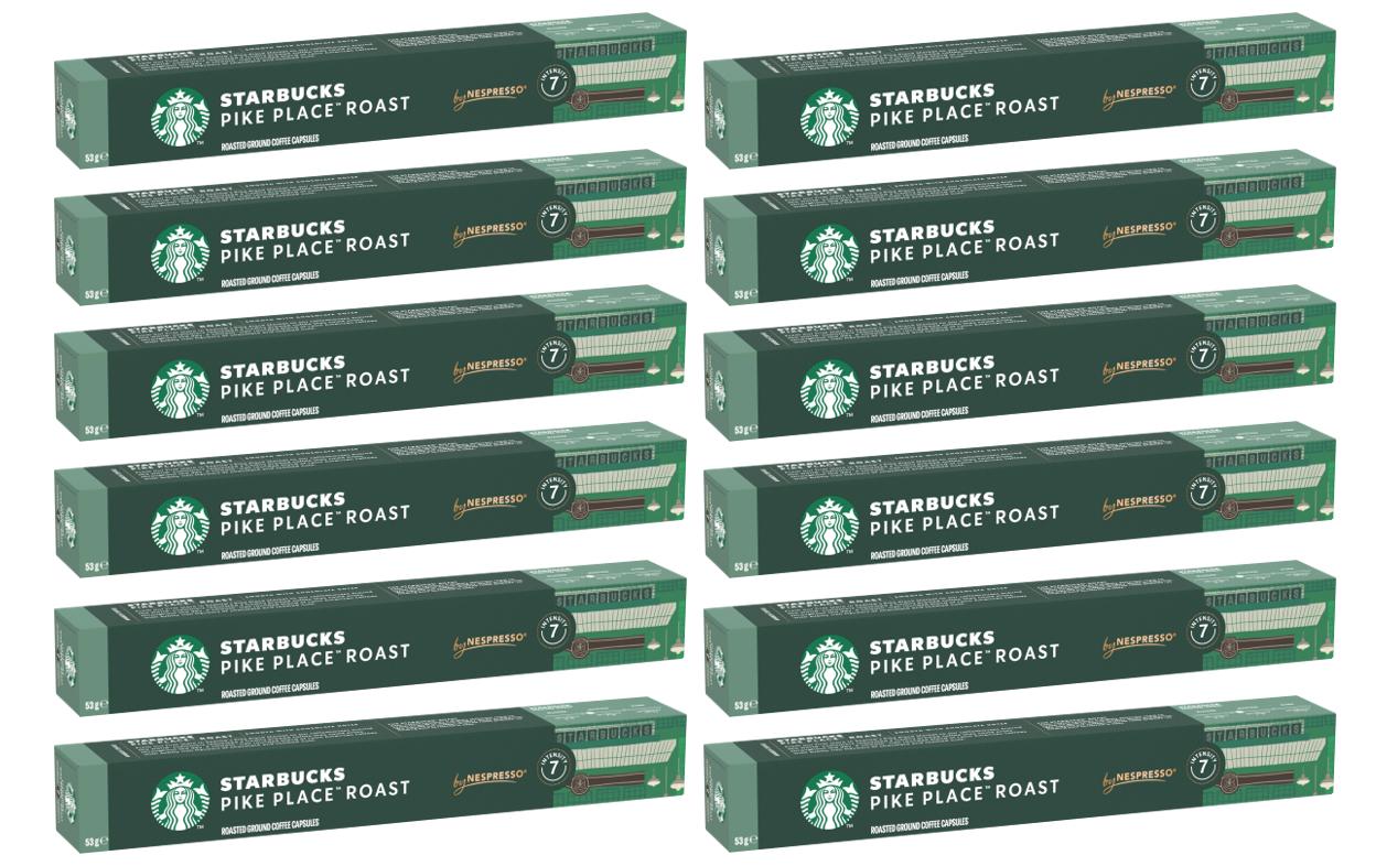 Starbucks Pike Place Roast – Kapseln für Nespresso – Lungo, mittel, 120 Kapseln