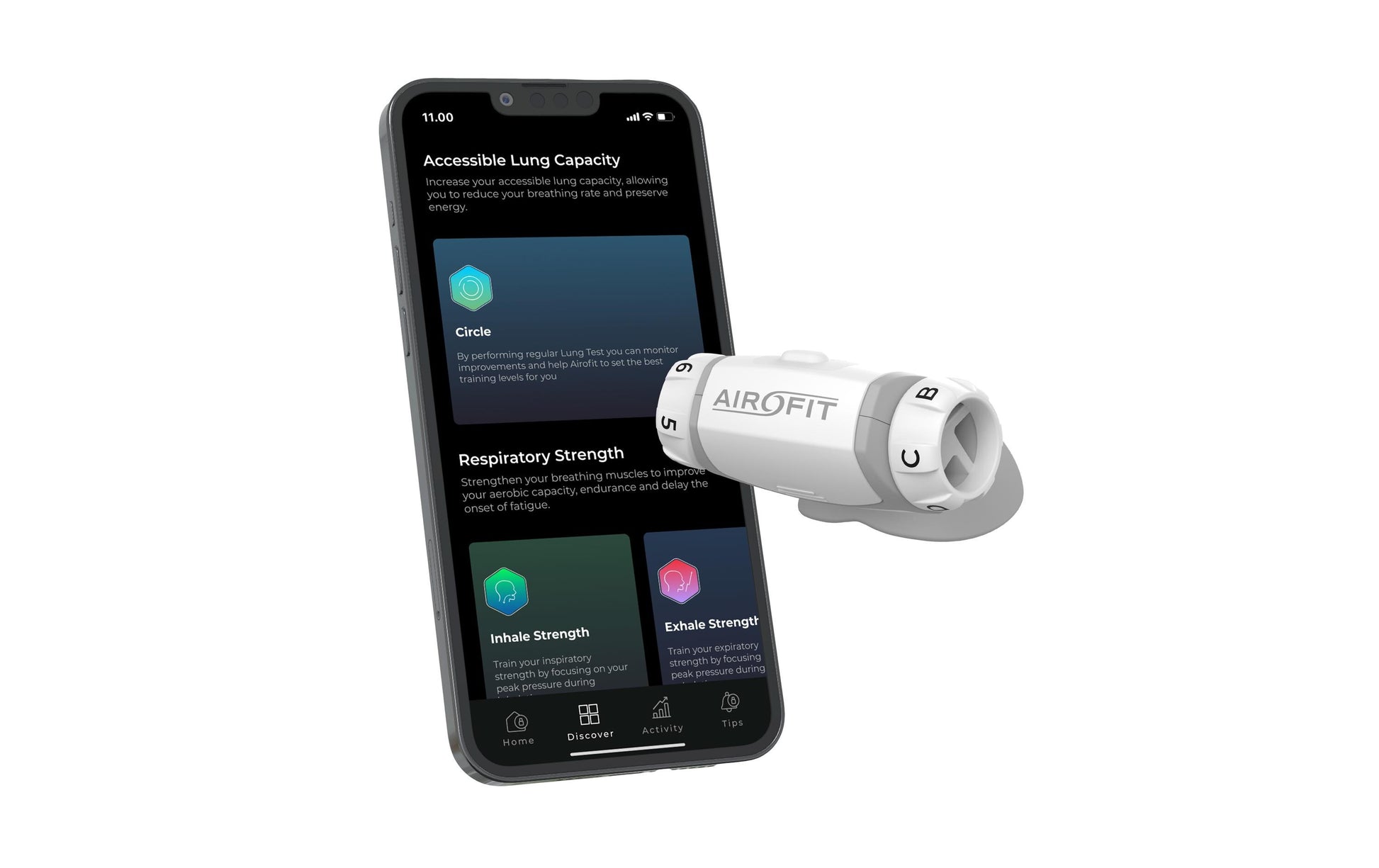 Airofit Atemtrainer Essential - Weiss