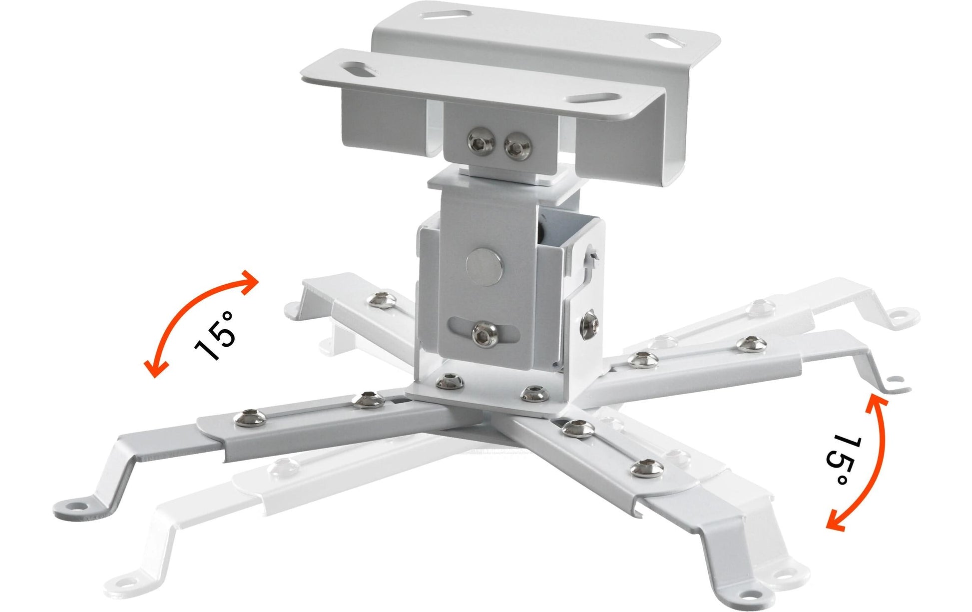 Celexon Projektor-Deckenhalterung – 12,0 cm, 25 kg, neigbar, weiss