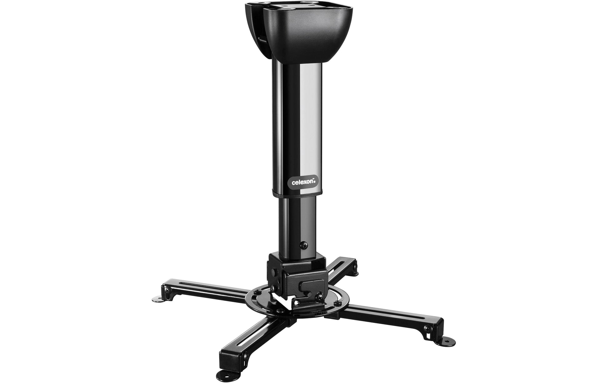Celexon Projektor-Deckenhalterung – 40,0–60,0 cm, neigbar, 15 kg, schwarz, für Bohrbild 50–360 mm