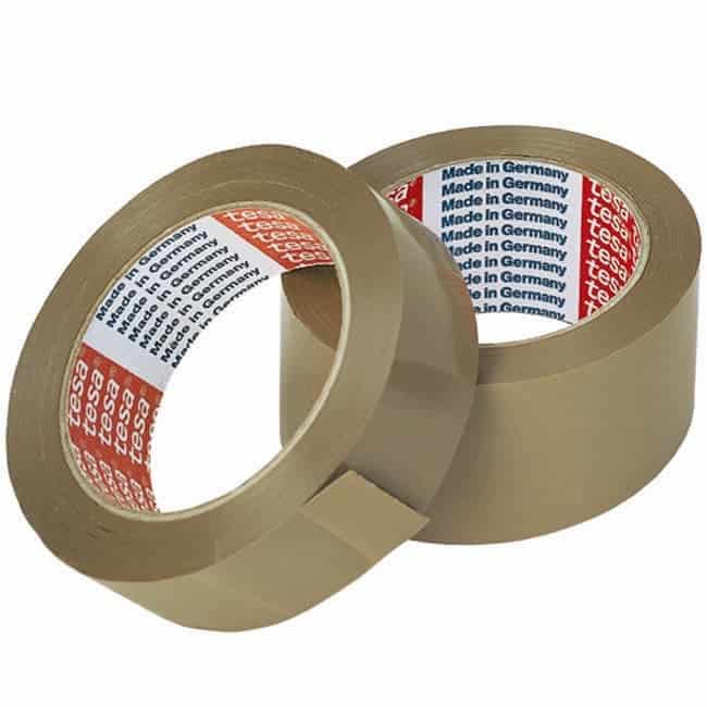 Brieger Verpackungsklebeband, PVC, Braun, Naturkautschuk – 38 mm × 66 m