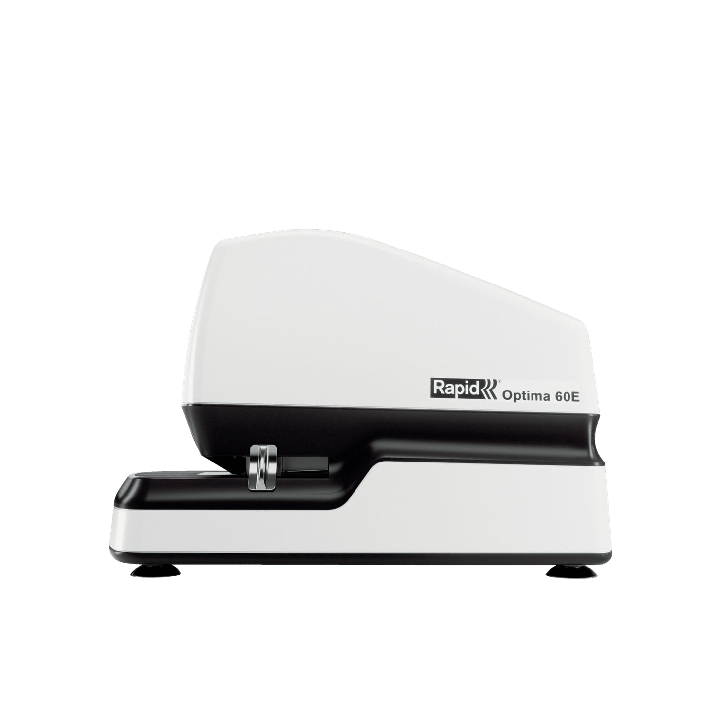 Rapid Optima 60E – Elektrischer Hefter, LED-Klammeranzeige, Einlegetiefe 5-30 mm, Weiss
