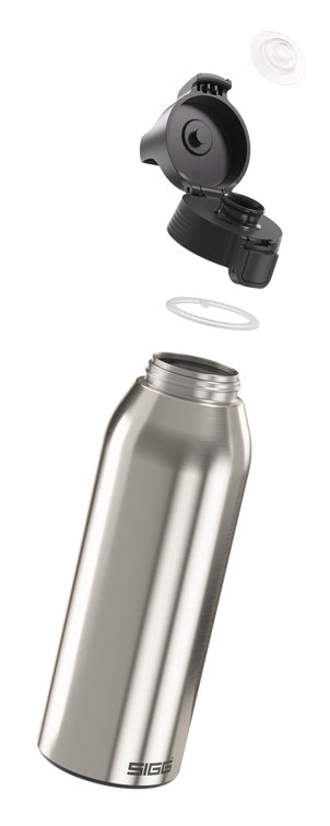 SIGG Trinkflasche 1,5 l – Edelstahl, Klappdeckel