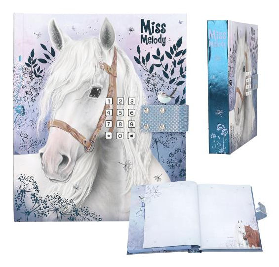 Depesche Miss Melody Tagebuch – 155 × 180 mm – mit Code und Musik, gebunden, mehrfarbig