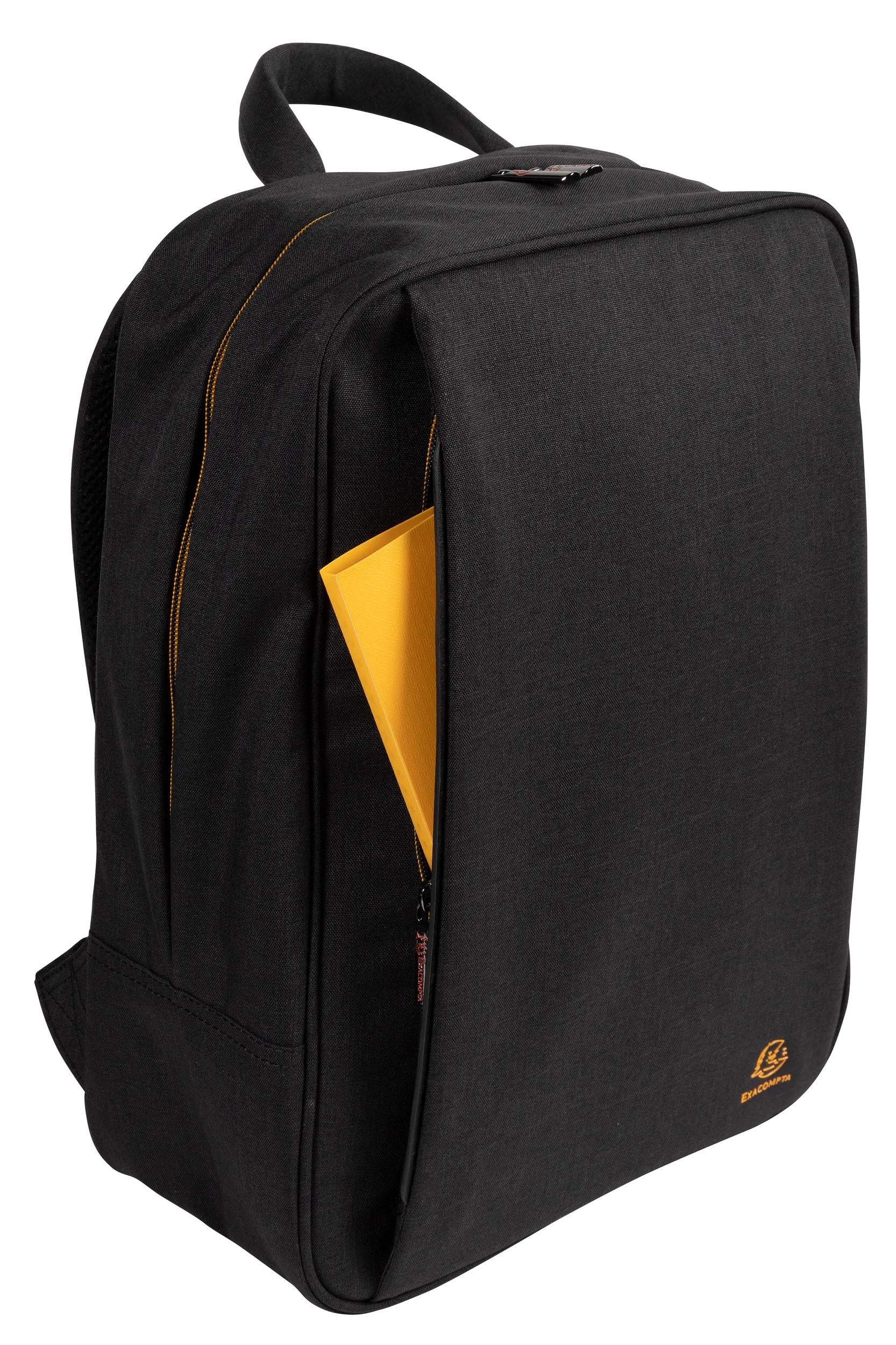 Exacompta City-Rucksack Exactive Smart – wasserabweisend, rPET-Polyester – Schwarz, 320 × 410 × 150 mm