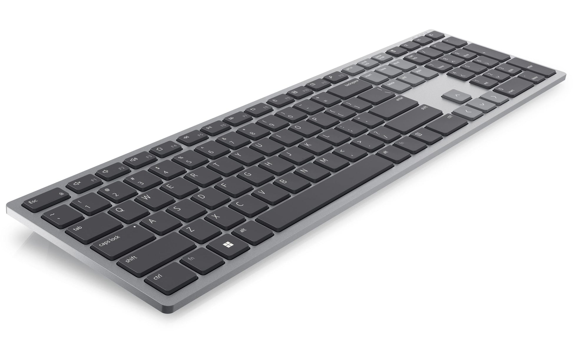 Dell KB700 – Tastatur, kabellos, DE-Layout (DE), Fullsize (mit Ziffernblock), Scherenmechanik, Grau