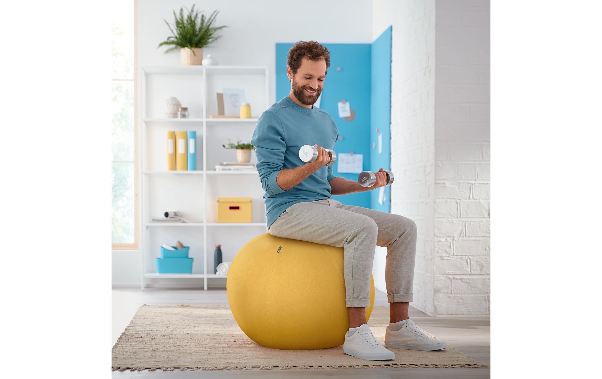 Leitz Sitzball Ergo Cosy Active – Ø 65 cm, warmes Gelb
