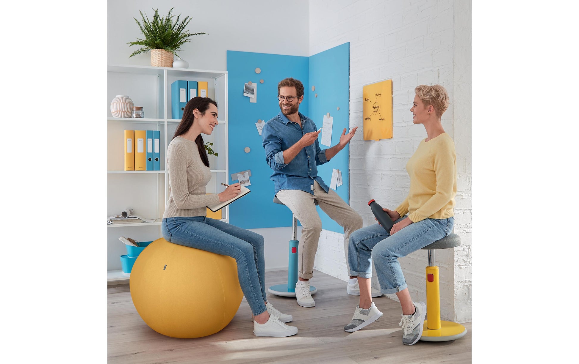 Leitz Sitzball Ergo Cosy Active – Ø 65 cm, warmes Gelb