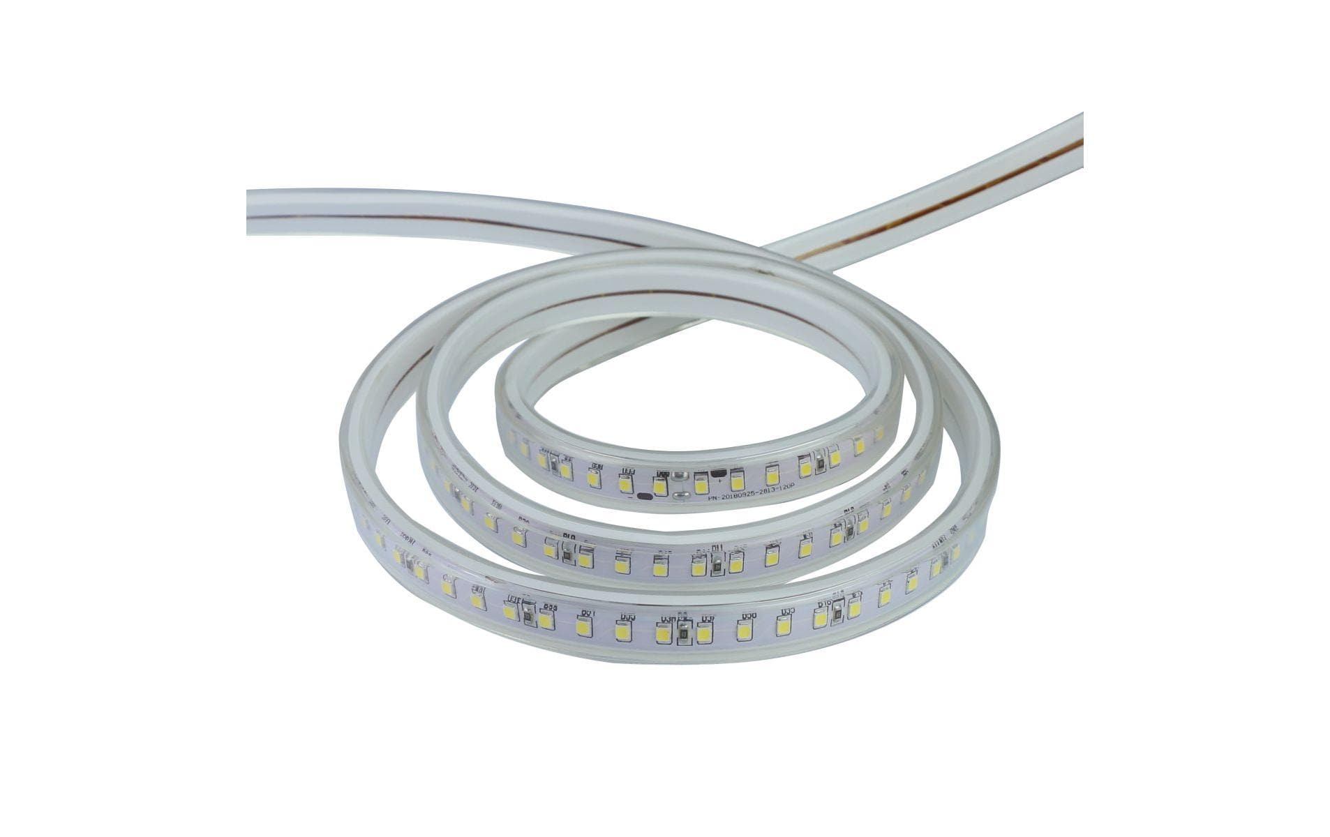 Elbro LED-Streifen Aussen K227056 – 50 m – 250 W – Kaltweiss, 4000 K – IP65 – Netzbetrieb – Transparent