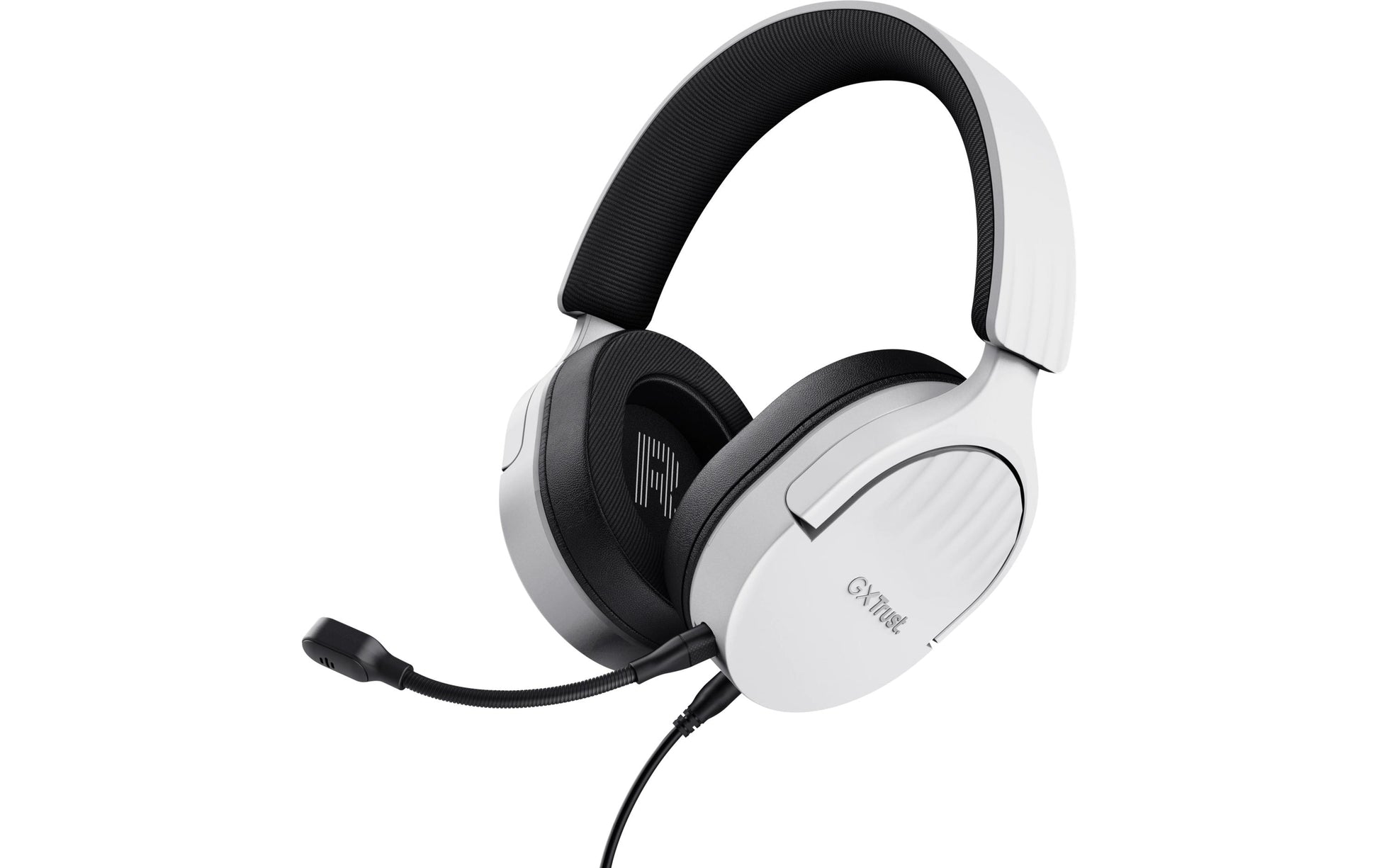 Trust GXT489 FAYZO Gaming-Headset – On-Ear, Stereo, Verkabelt, 3,5 mm Klinke, Weiss