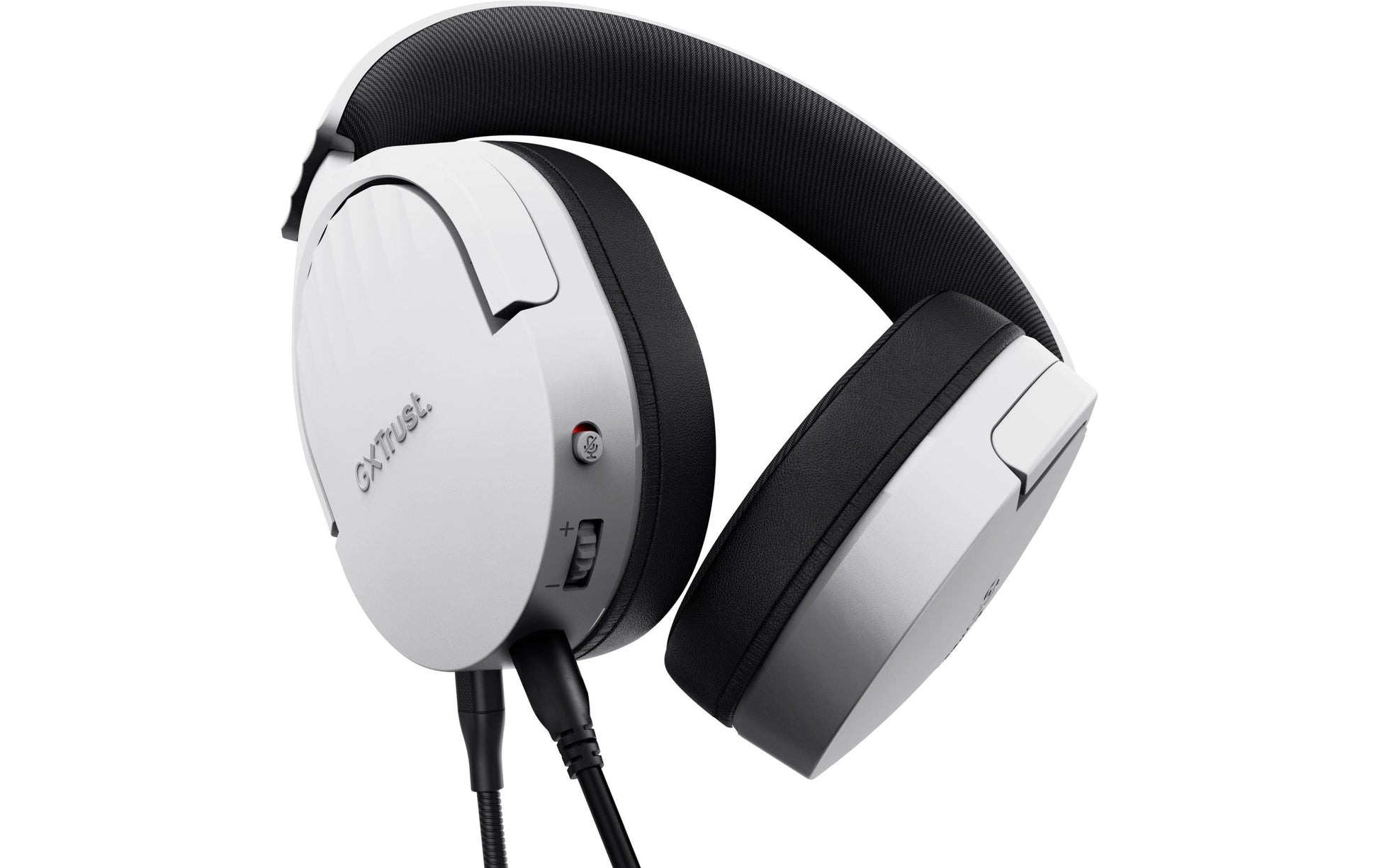 Trust GXT489 FAYZO Gaming-Headset – On-Ear, Stereo, Verkabelt, 3,5 mm Klinke, Weiss