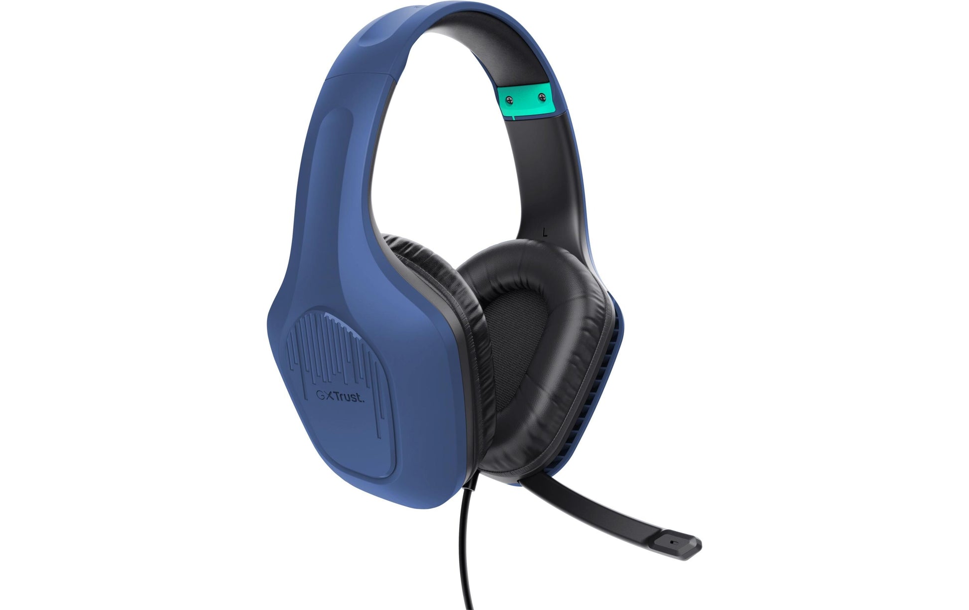 Trust GXT415 Zirox Gaming-Headset – On-Ear, Stereo, Kabelgebunden, 3,5 mm Klinke, Blau