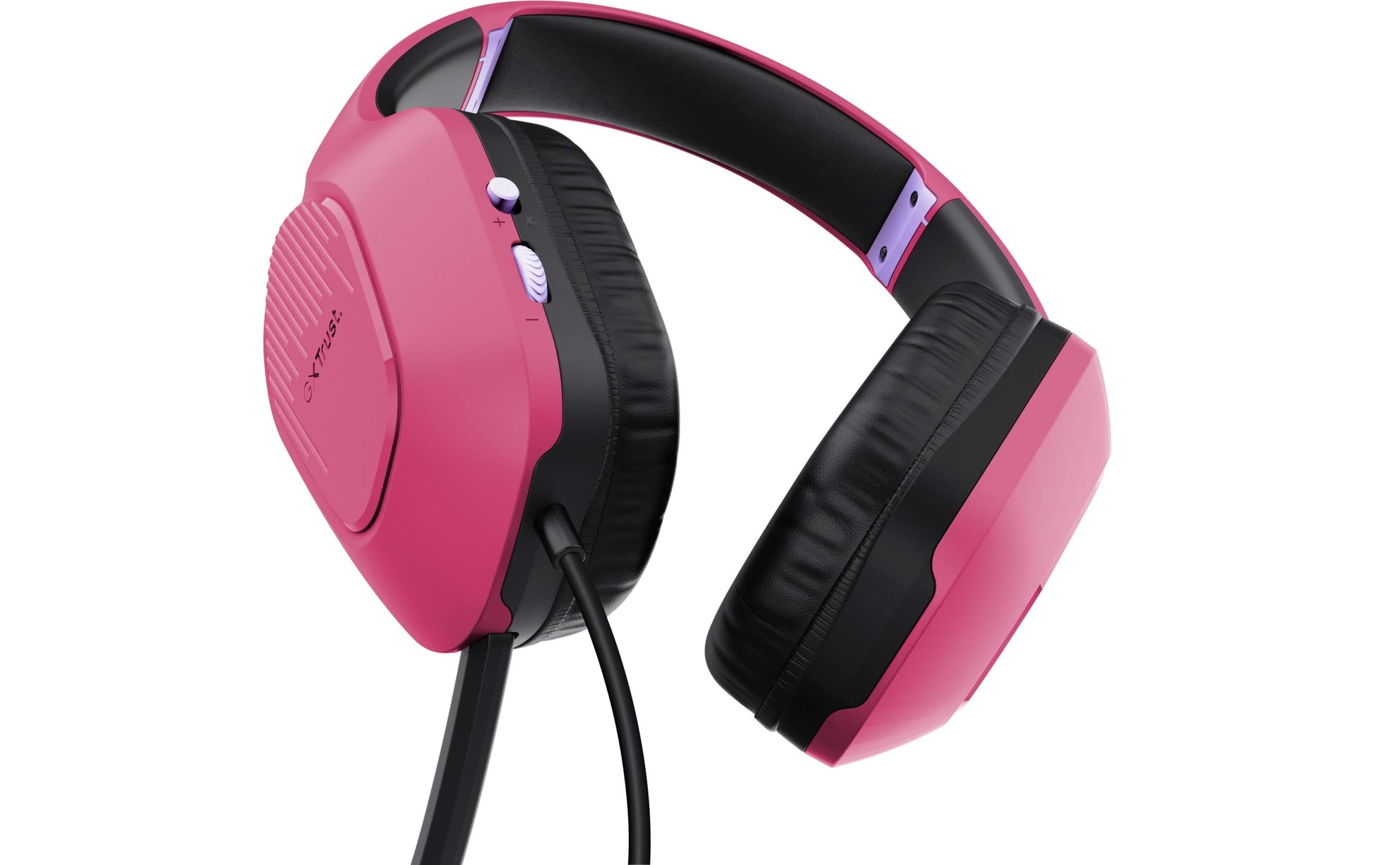 Trust GXT415 Zirox Gaming-Headset – Over-Ear, Stereo, Kabelgebunden, 3,5 mm Klinke, Rosa