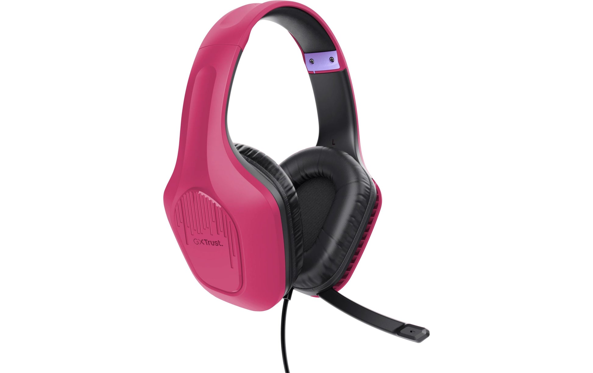 Trust GXT415 Zirox Gaming-Headset – Over-Ear, Stereo, Kabelgebunden, 3,5 mm Klinke, Rosa