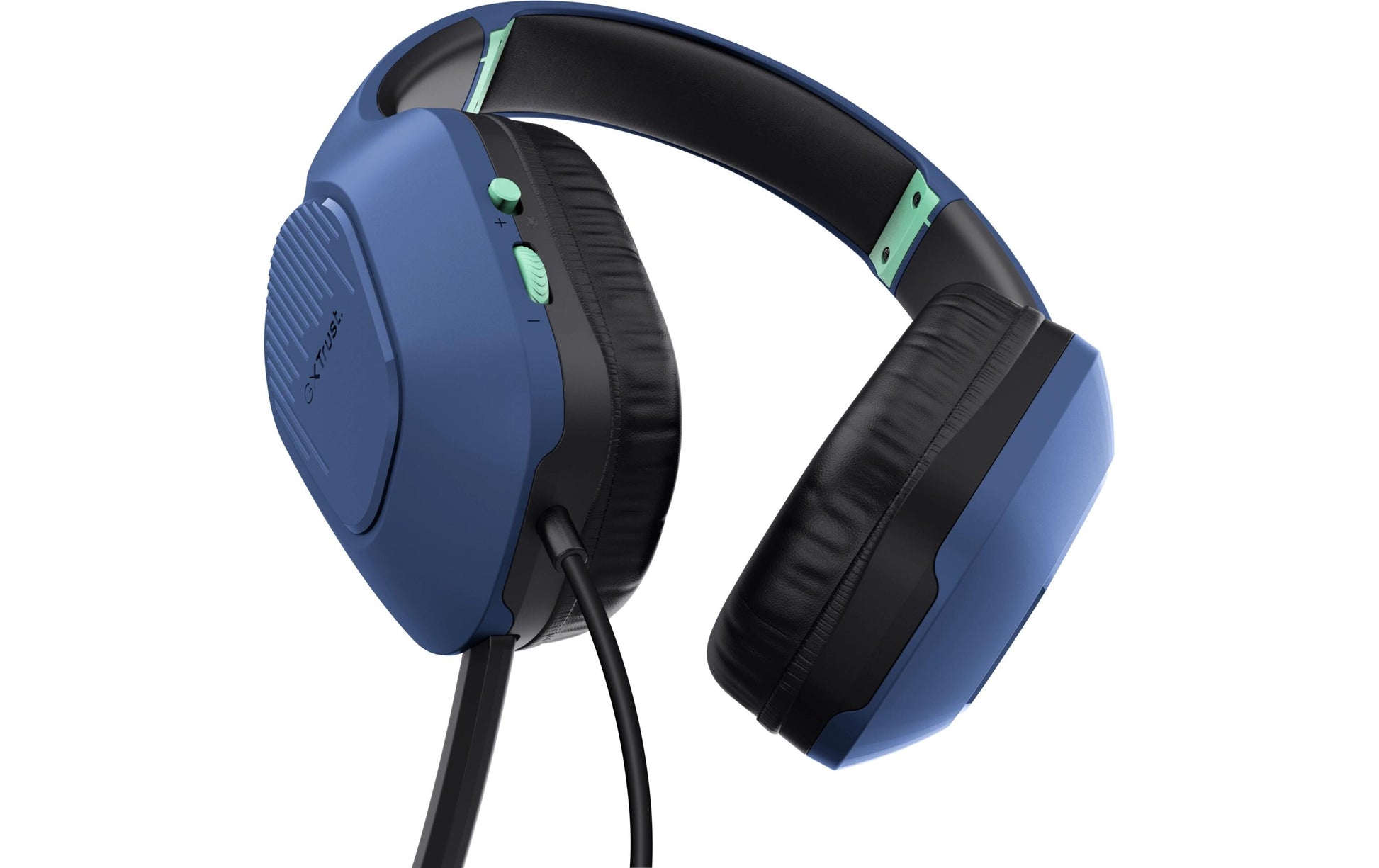 Trust GXT415 Zirox Gaming-Headset – On-Ear, Stereo, Kabelgebunden, 3,5 mm Klinke, Blau